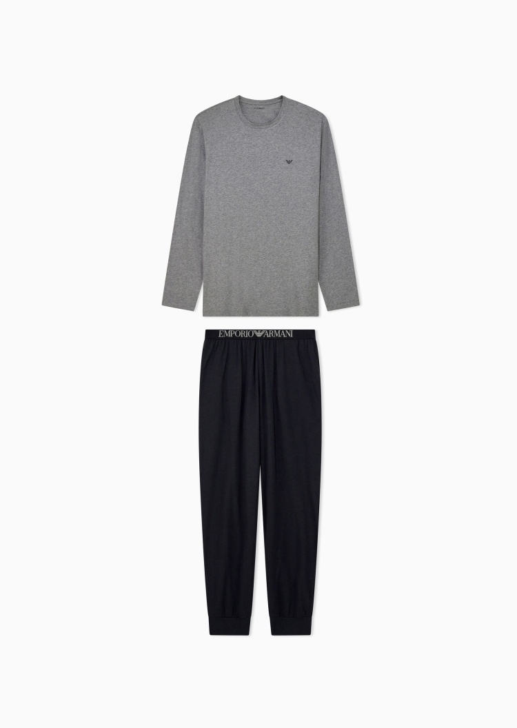Emporio Armani 女士撞色提花耐穿运动休闲短筒袜子
