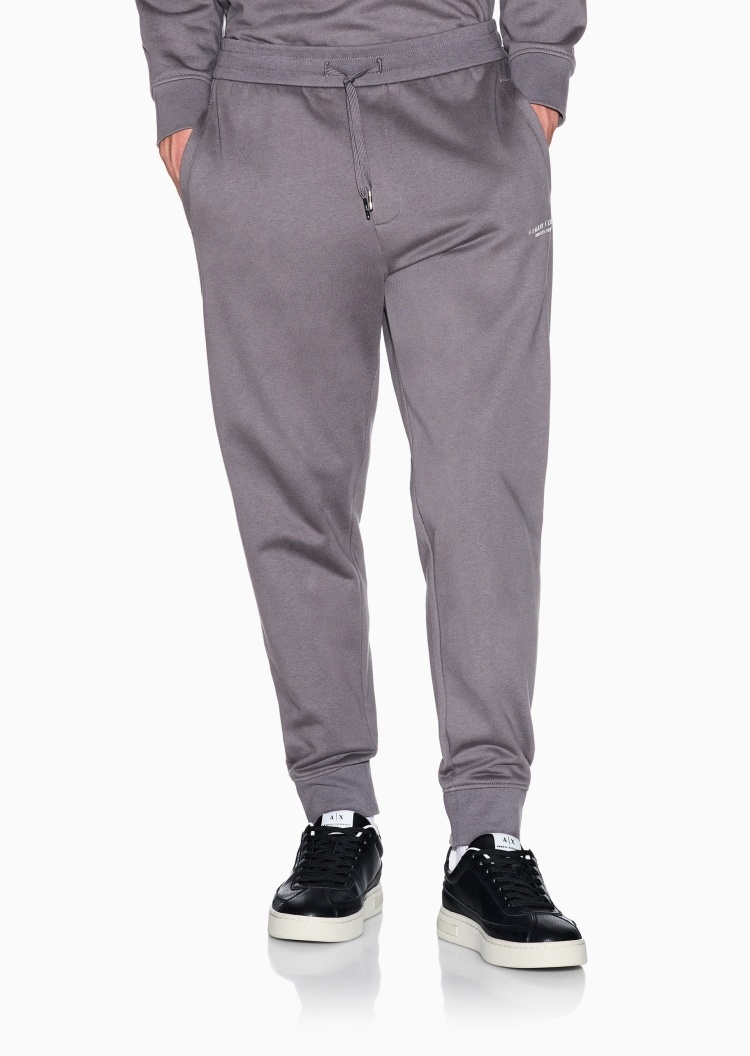 ARMANI EXCHANGE 男士纯棉宽松重磅休闲运动卫裤长裤