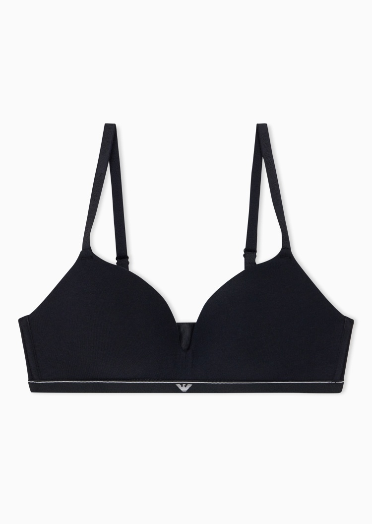 Emporio Armani 女士弹力三角杯可调节肩带时尚文胸