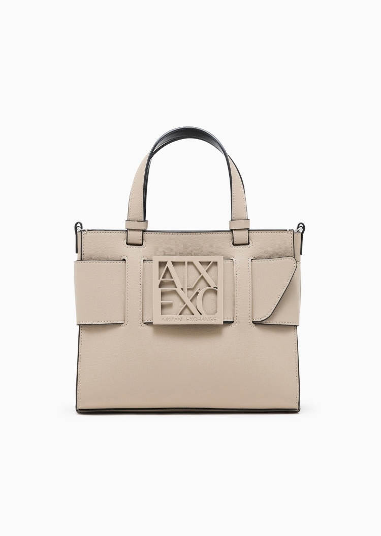 ARMANI EXCHANGE 女士商务通勤小号单肩手提斜挎托特包