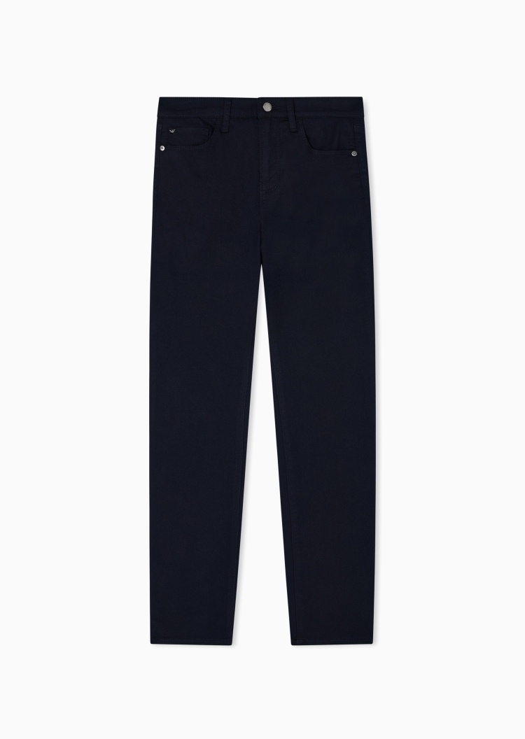 Emporio Armani 女士修身复古水洗微弹九分高腰薄牛仔裤