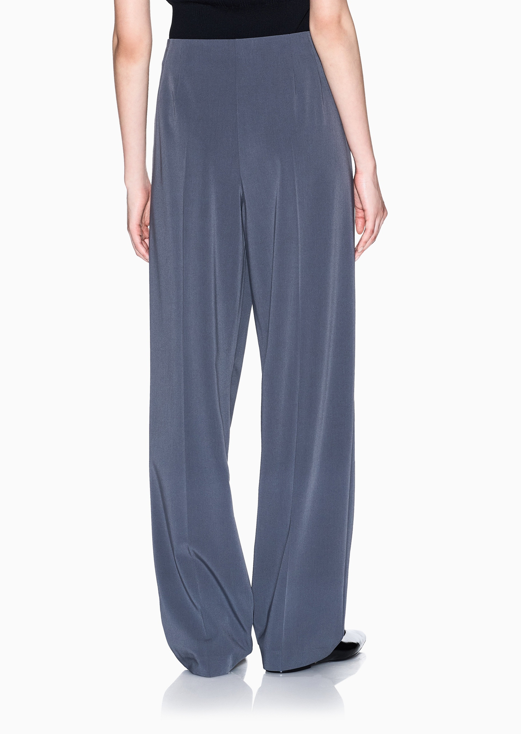 ARMANI EXCHANGE 女士微弹宽松长款直筒纯色休闲裤