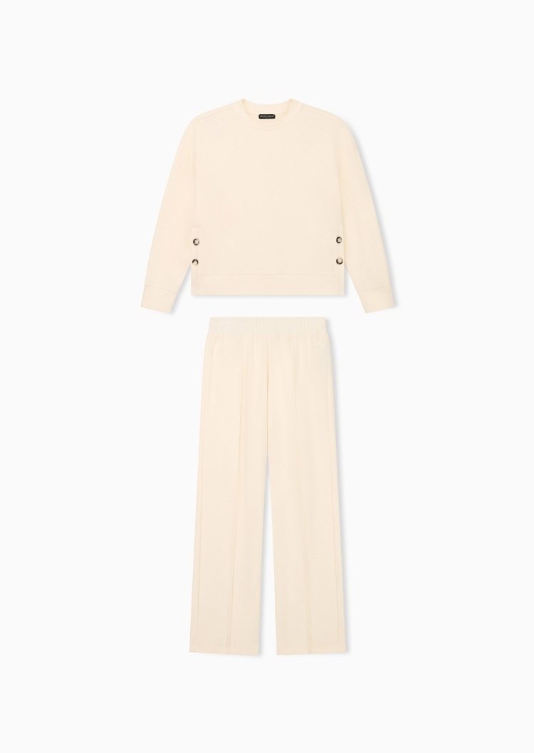 Emporio Armani 女士长袖长裤可外穿时尚轻运动家居睡衣套装