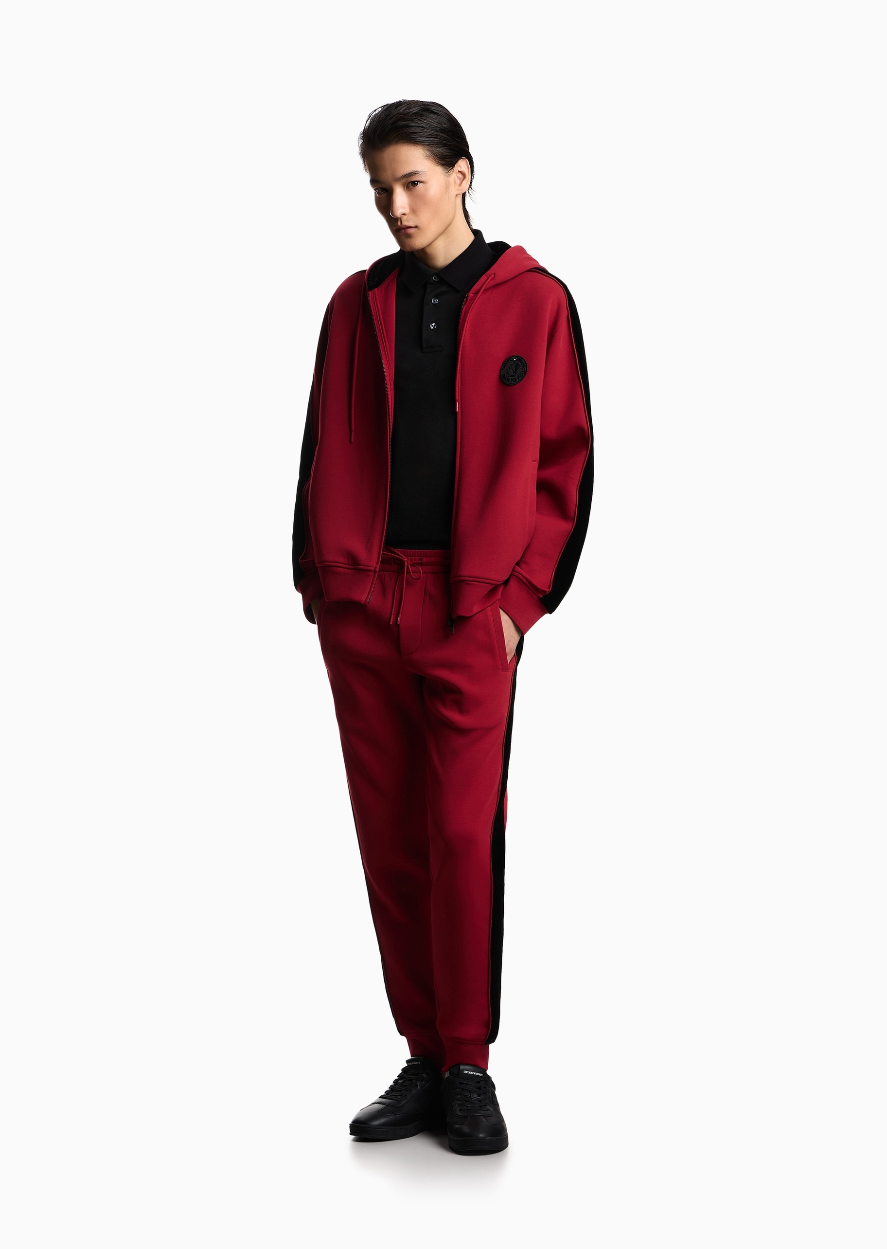 Emporio Armani 马年限定男士莱赛尔短袖翻领Polo衫