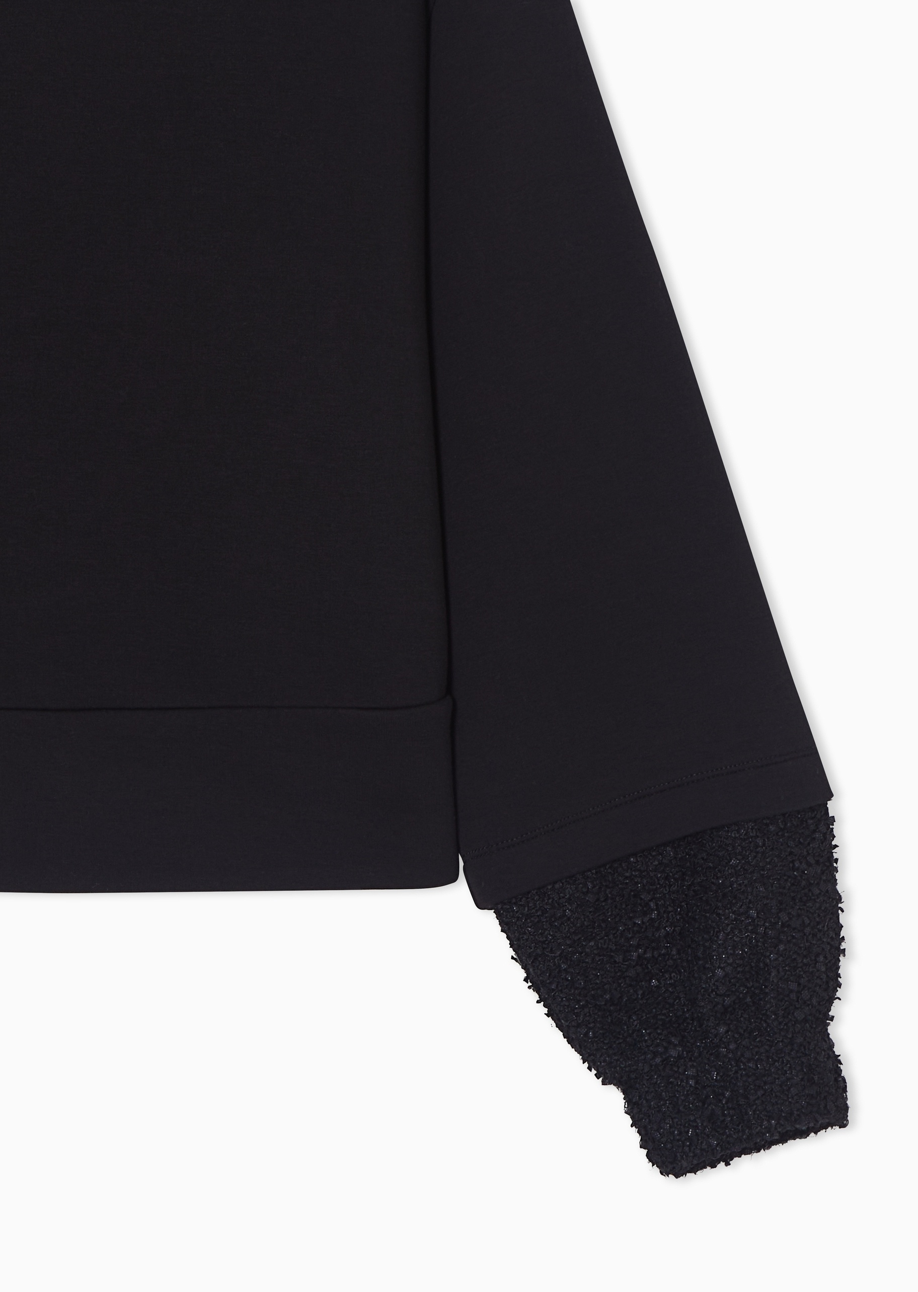 Emporio Armani 马年限定女士宽松长袖拼接休闲复古卫衣