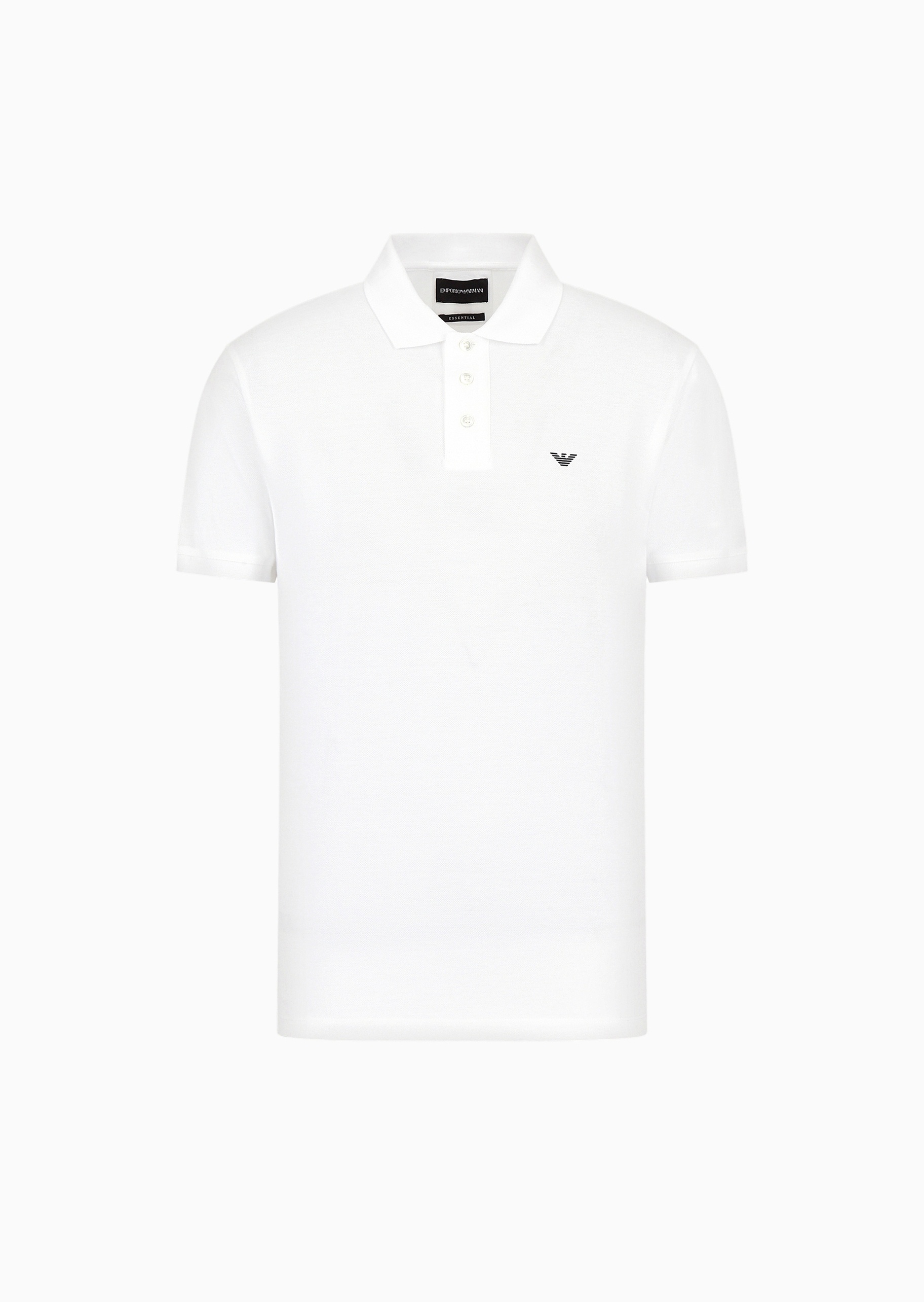 Emporio Armani 男士全棉合身短袖翻领多色Polo衫