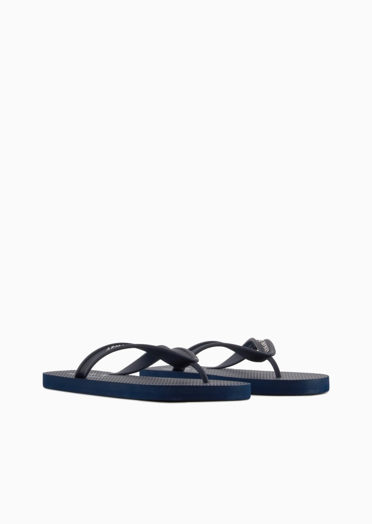 ARMANI EXCHANGE 男士人字袢带平底时尚休闲夹角拖鞋