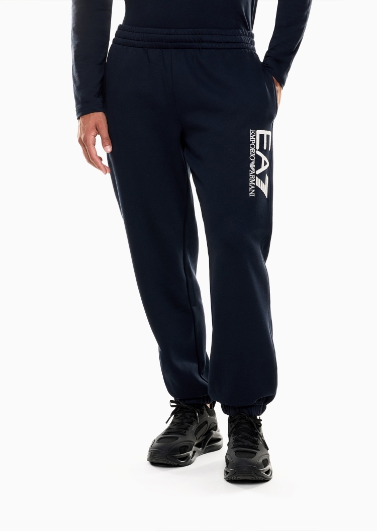 EA7 男士宽松束脚加绒户外健身训练运动卫裤