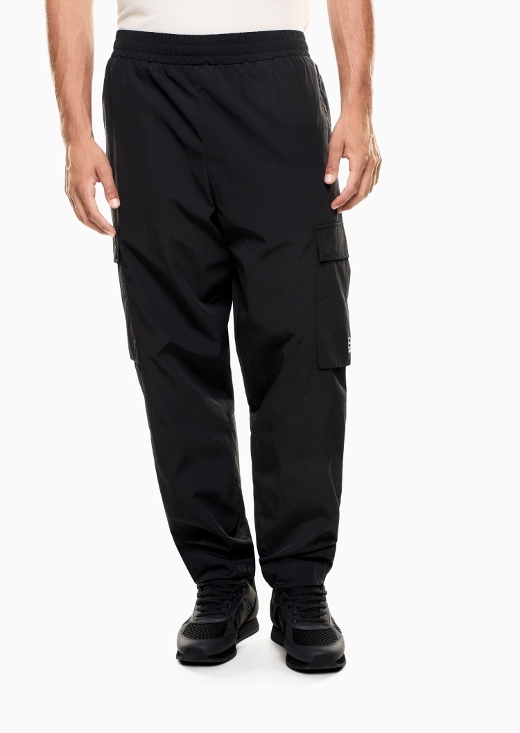 EA7 男士工装宽松直筒户外健身训练运动卫裤