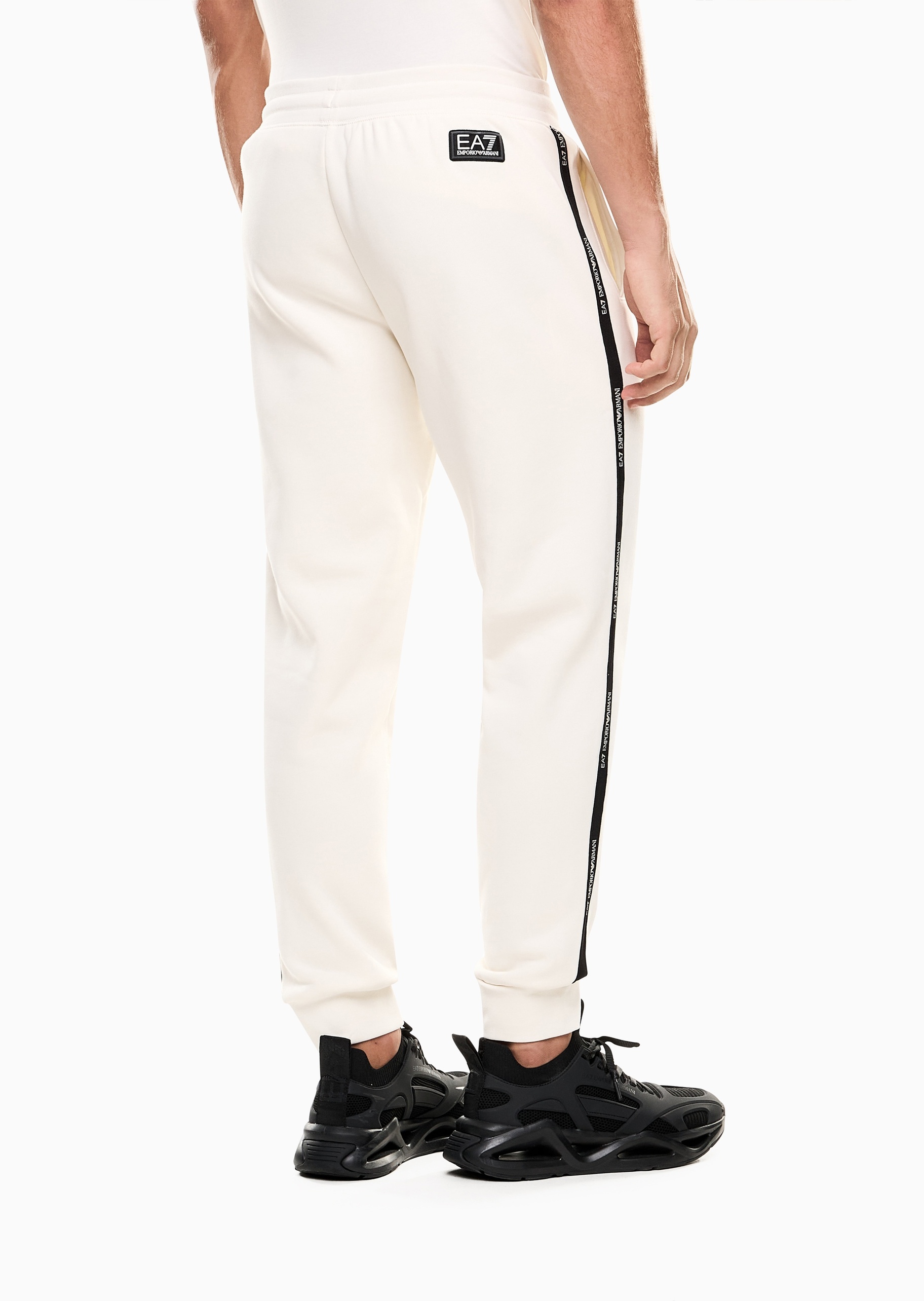 EA7 男士宽松工装束脚加绒微弹户外健身运动卫裤