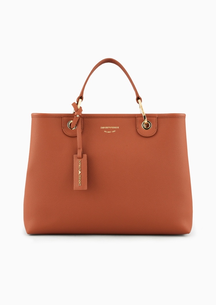Emporio Armani 女士中号磁扣子母包可拆肩带手提斜挎托特包