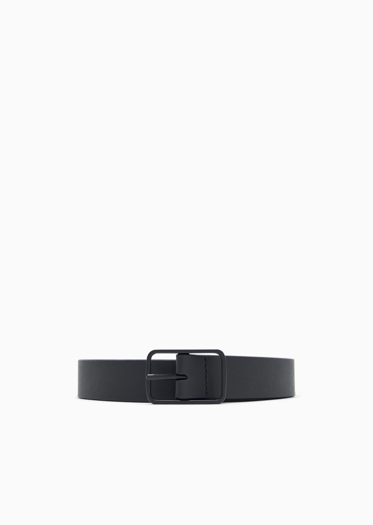 ARMANI EXCHANGE 男士光面简约纯色休闲时尚针扣腰带
