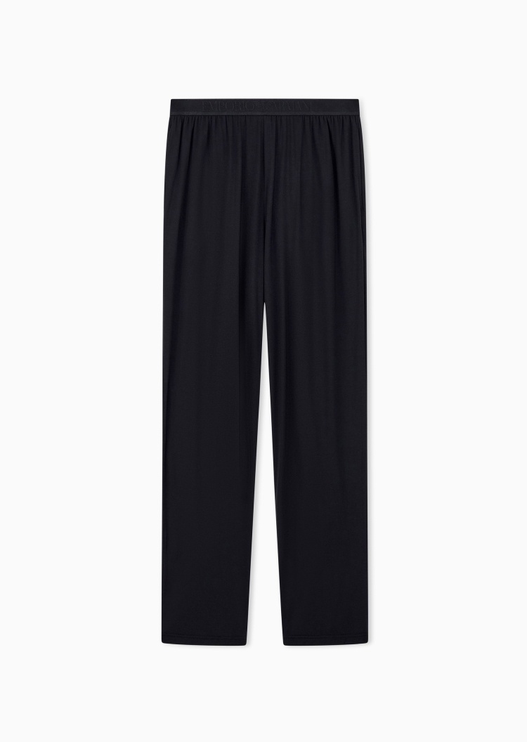 Emporio Armani 男士长款直筒松弛简约休闲家居睡裤
