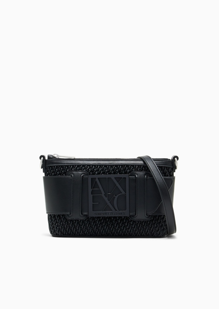 ARMANI EXCHANGE 女士拉链长方形可拆肩带单肩斜挎包