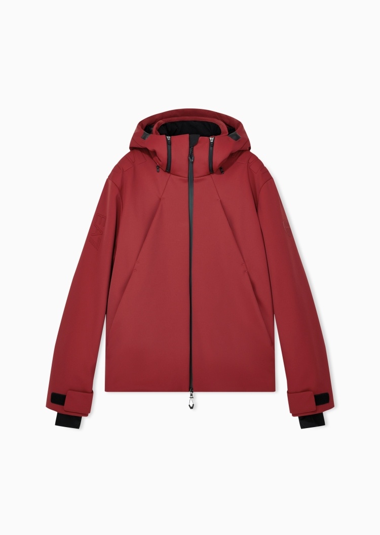 EA7 男士短款连帽机能户外运动滑雪棉服外套