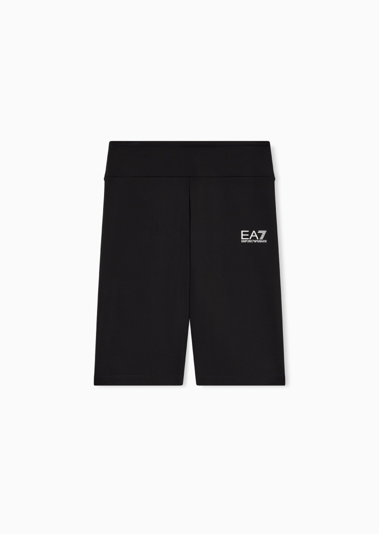 EA7 女士修身弹力跑步户外健身训练运动紧身短裤