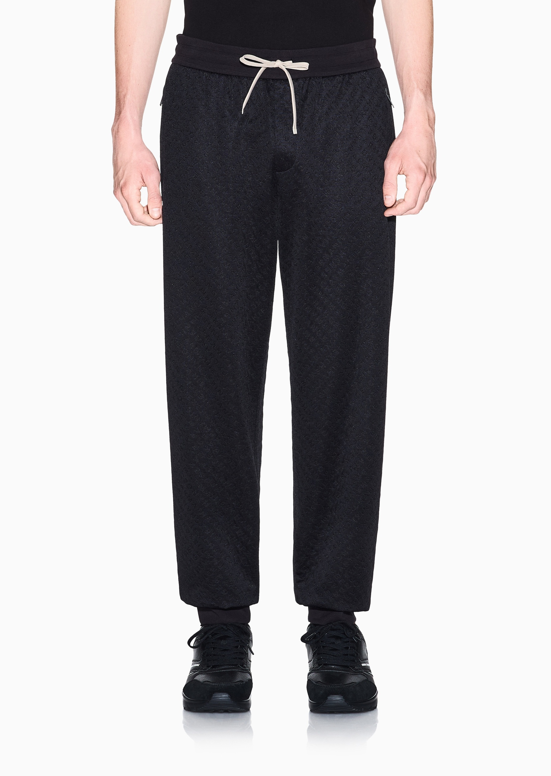 ARMANI EXCHANGE 男士宽松休闲运动重磅束脚卫裤长裤