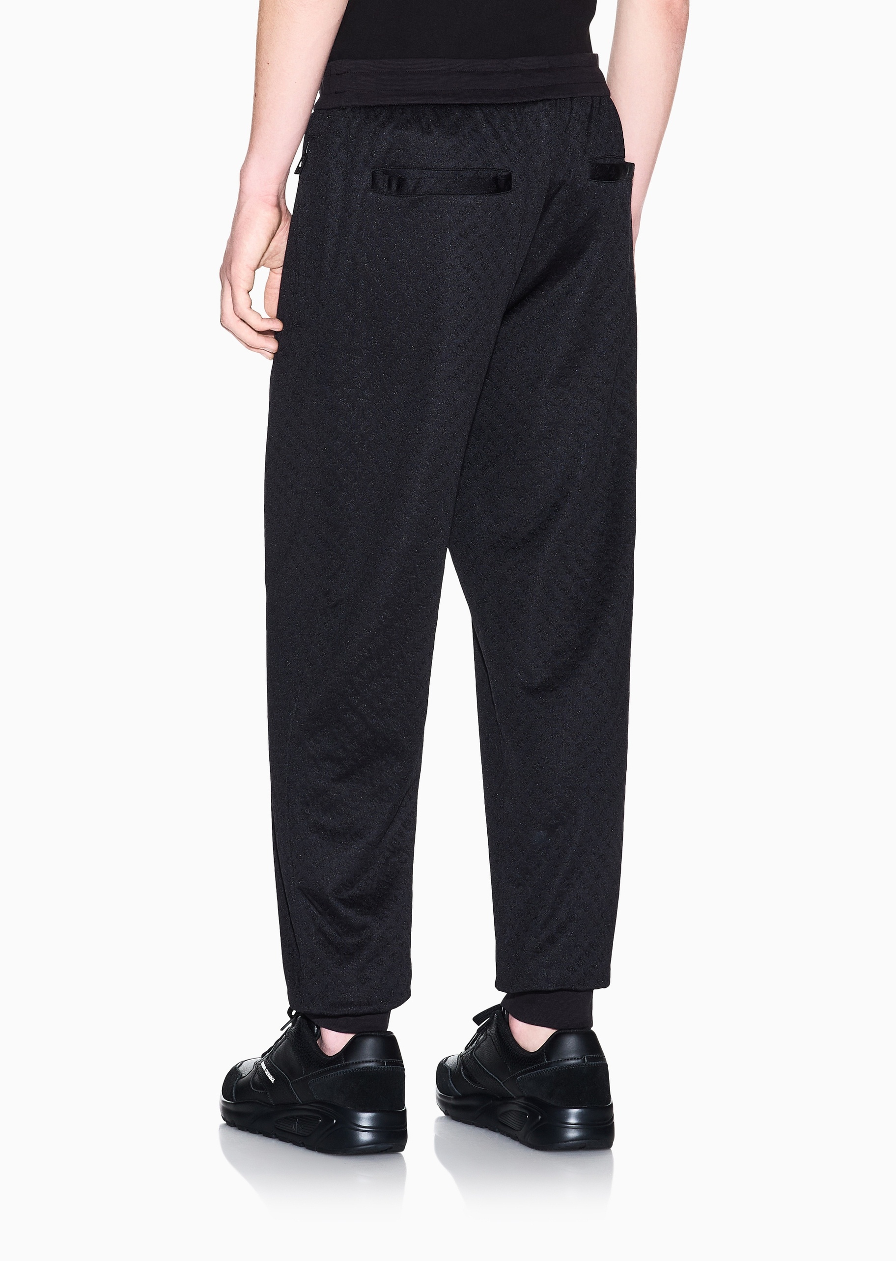 ARMANI EXCHANGE 男士宽松休闲运动重磅束脚卫裤长裤