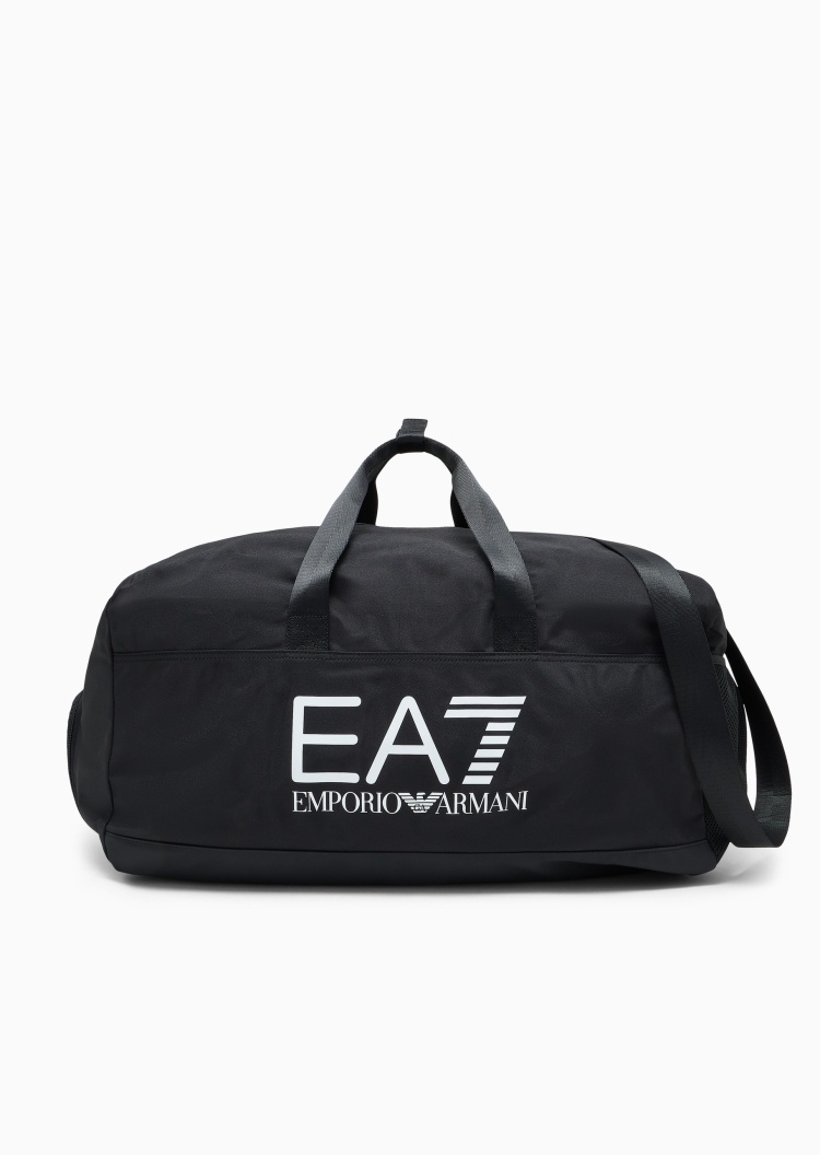 EA7 男女同款大容量拉链印花手提单肩斜挎健身包
