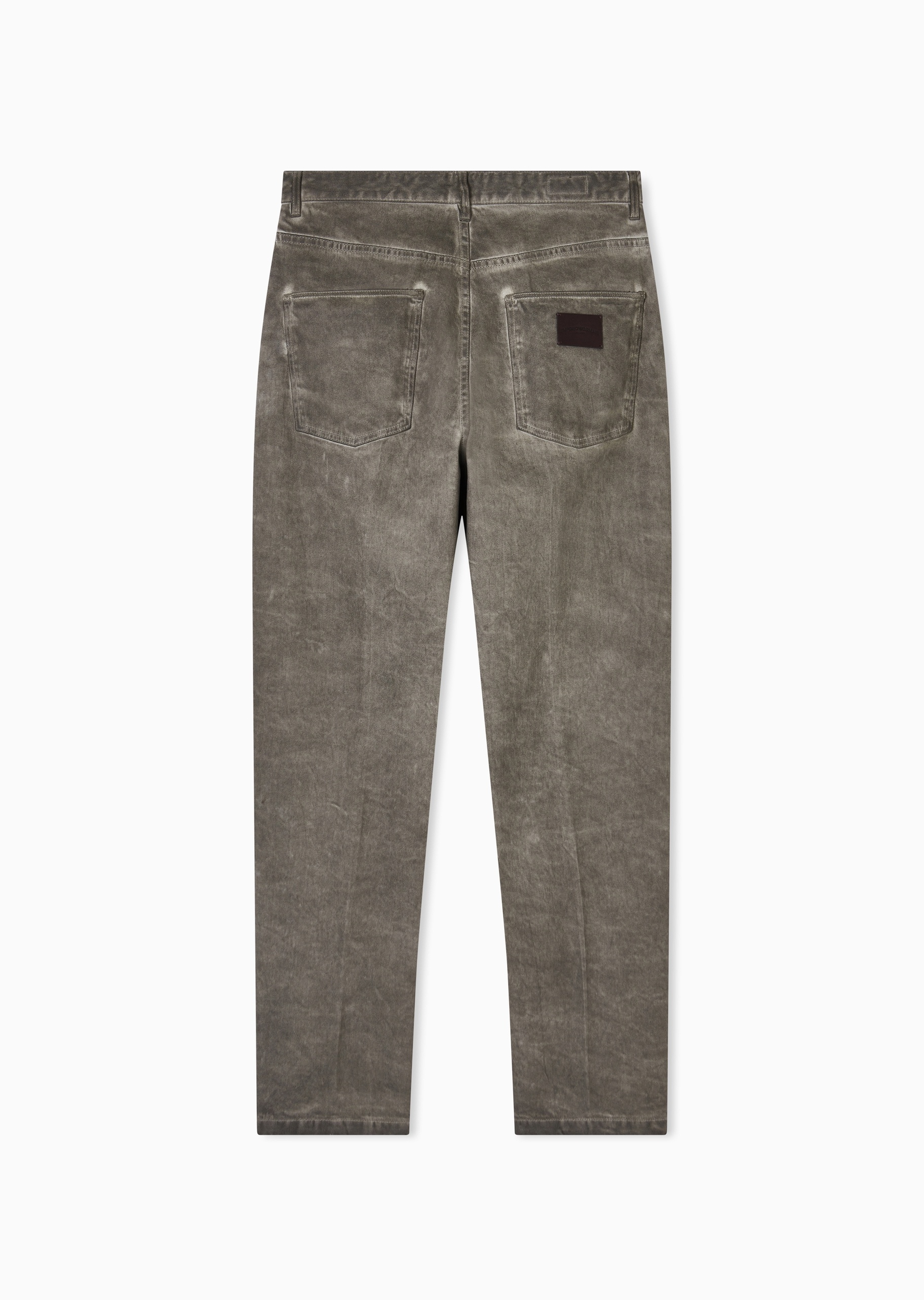 Emporio Armani 男士纯棉微弹宽松长款直筒复古牛仔裤