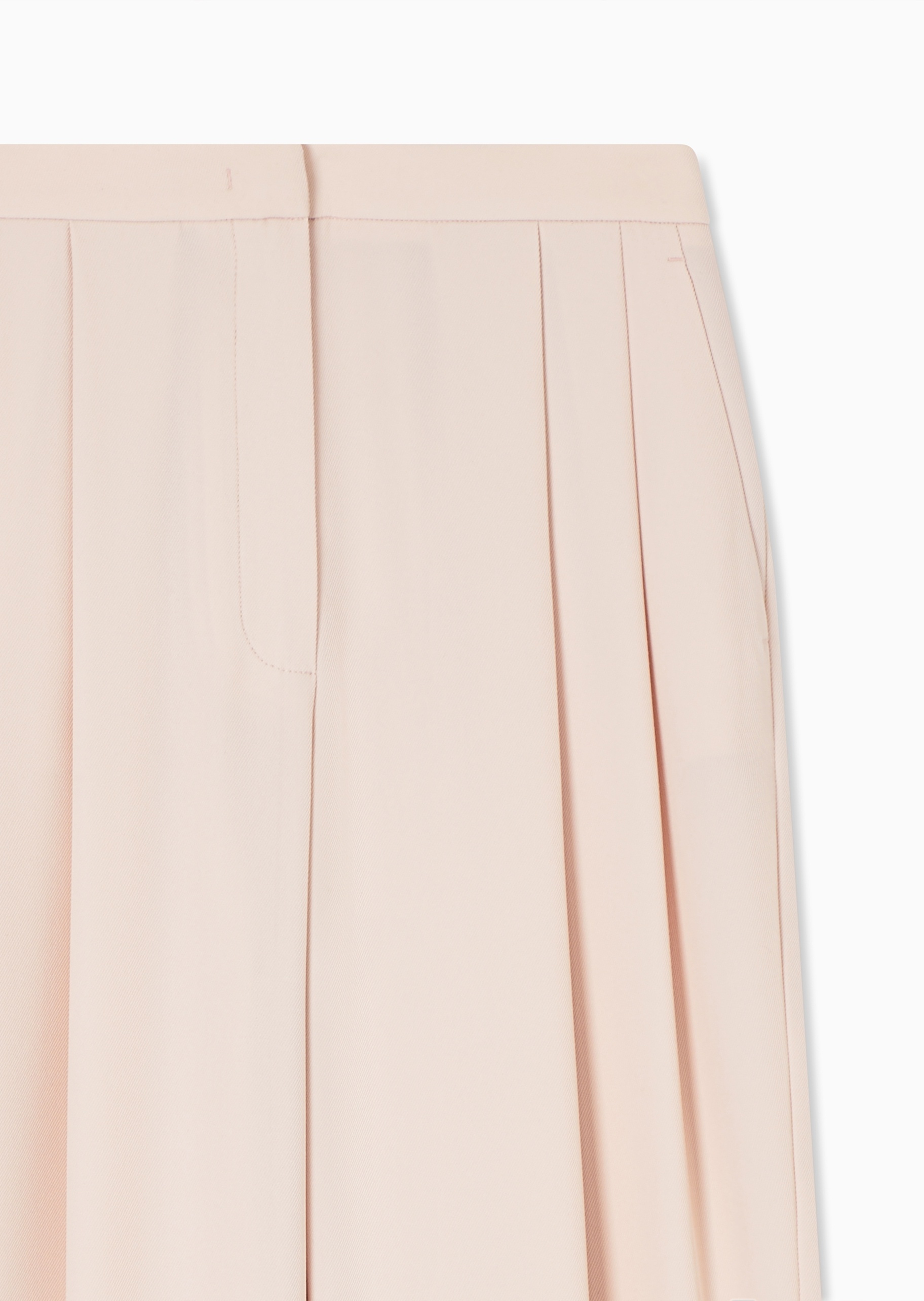 Emporio Armani 女士宽松长款直筒商务纯色休闲裤