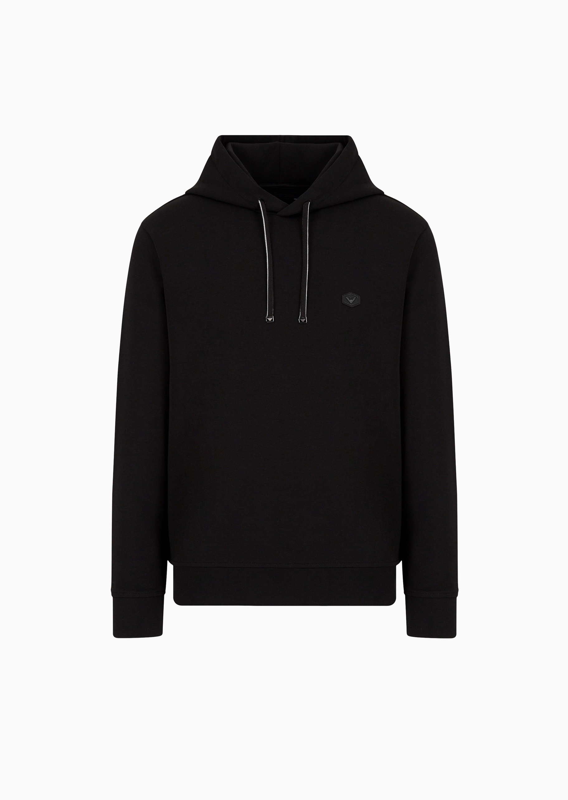 Emporio Armani 男士弹力棉落肩运动风休闲通勤套头连帽卫衣