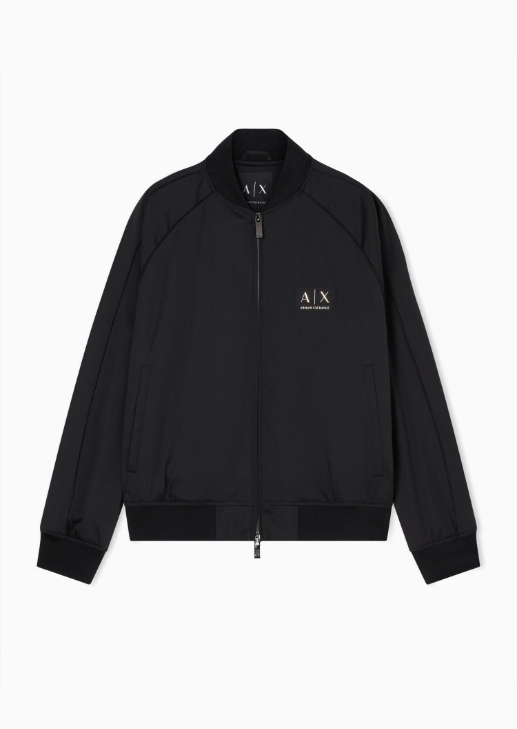 ARMANI EXCHANGE 男士长袖棒球领拉链门襟休闲夹克