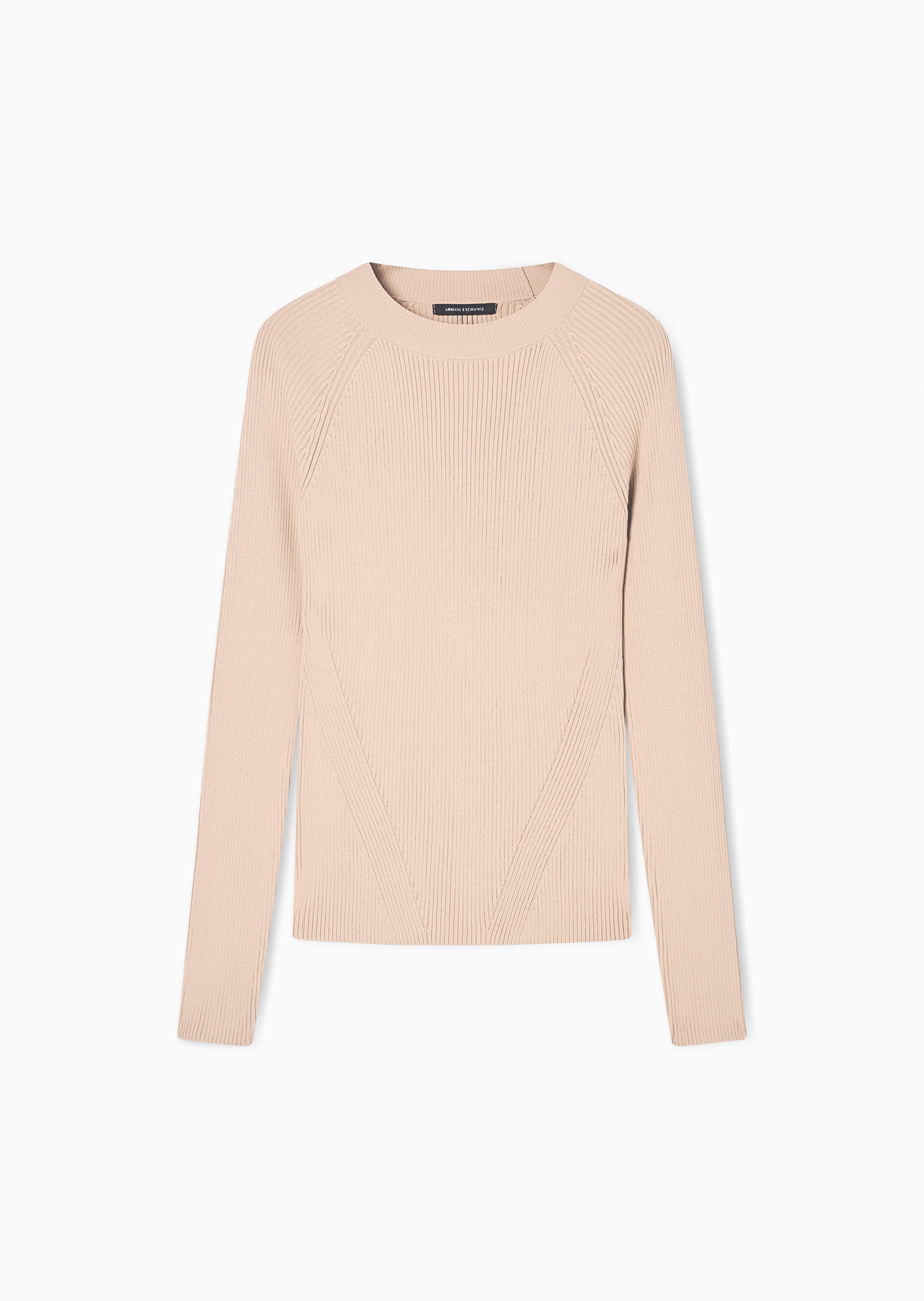 ARMANI EXCHANGE 女士修身长袖圆领纯色优雅针织衫