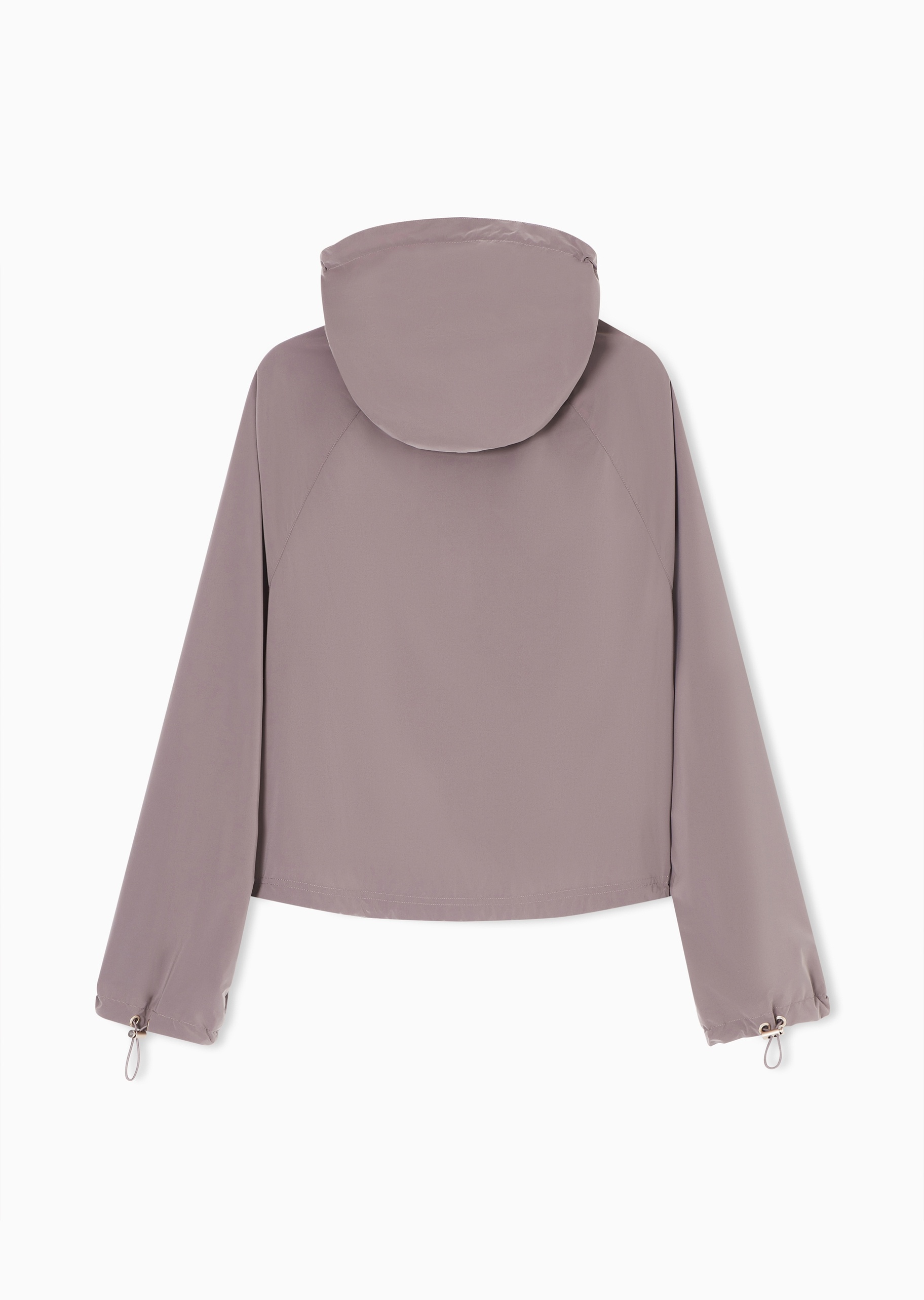 Emporio Armani 女士长袖连帽拉链门襟休闲纯色夹克