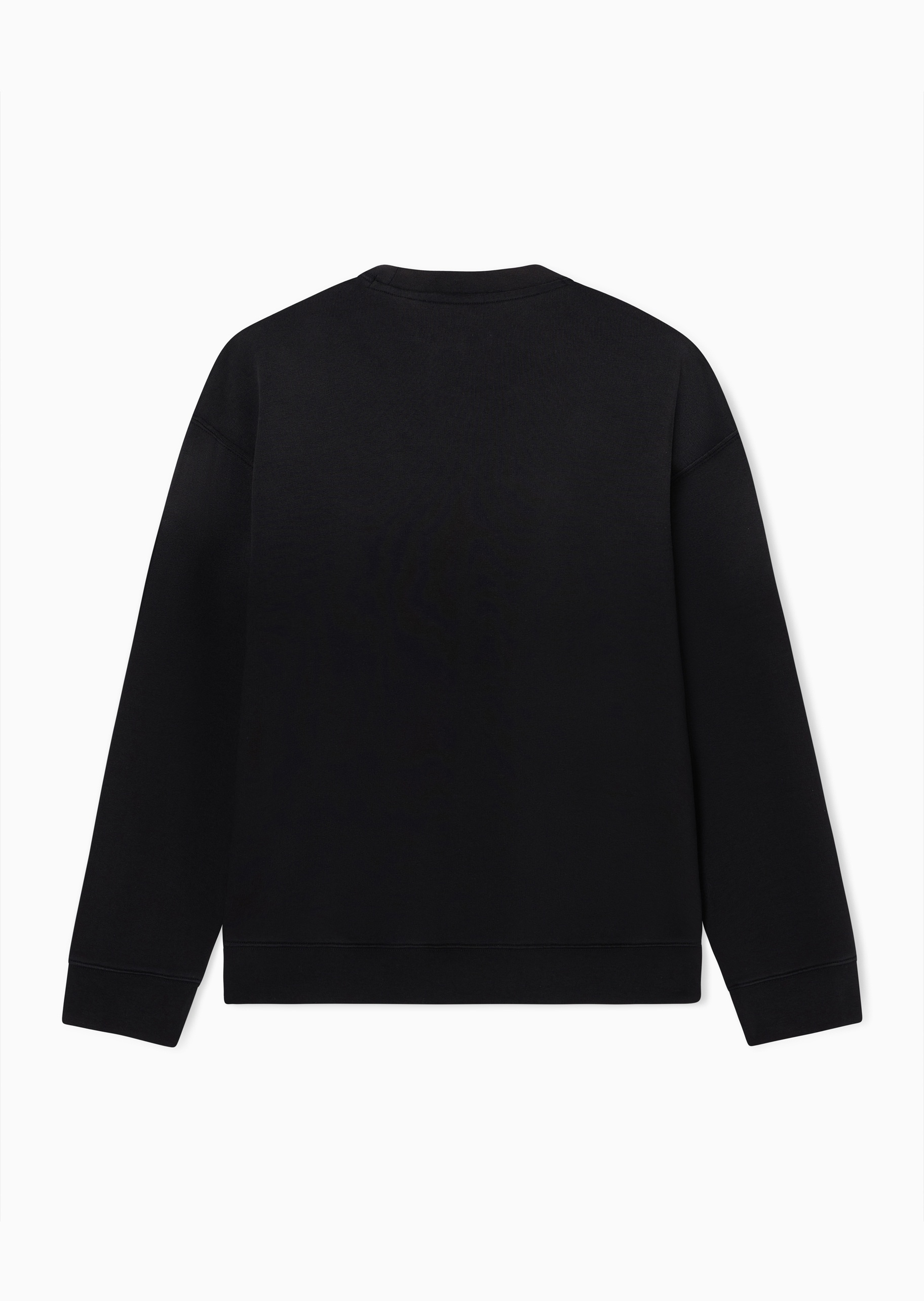 ARMANI EXCHANGE 男士纯棉合身长袖圆领刺绣徽标卫衣