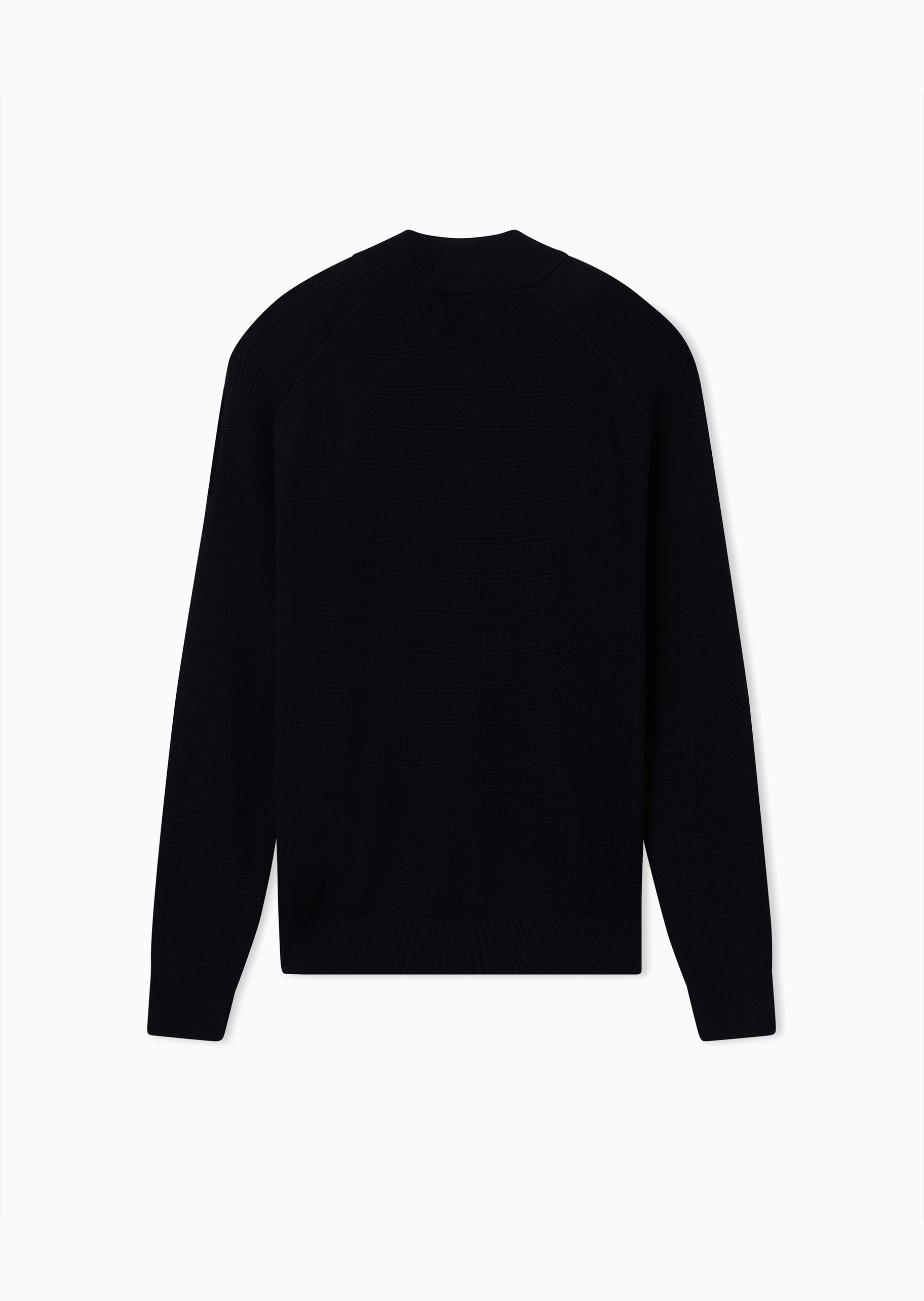 ARMANI EXCHANGE 男士长袖小立领拉链纯色针织开衫