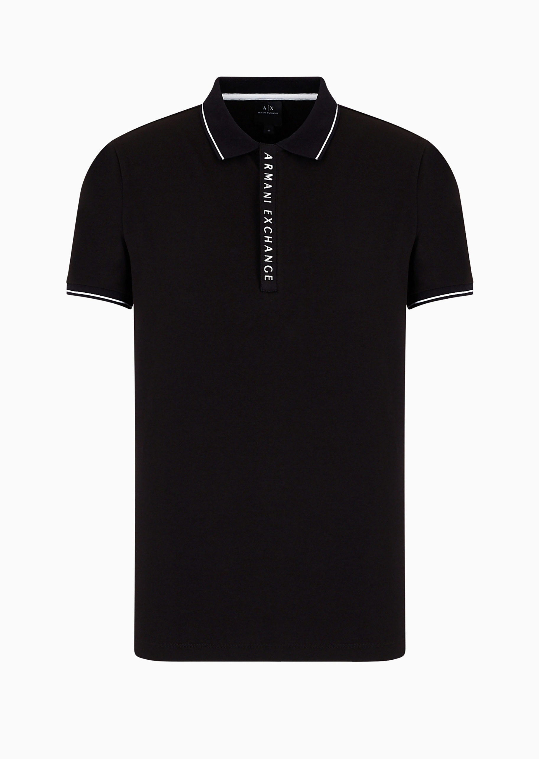 ARMANI EXCHANGE 男士纯棉合身短袖翻领复古多色Polo衫