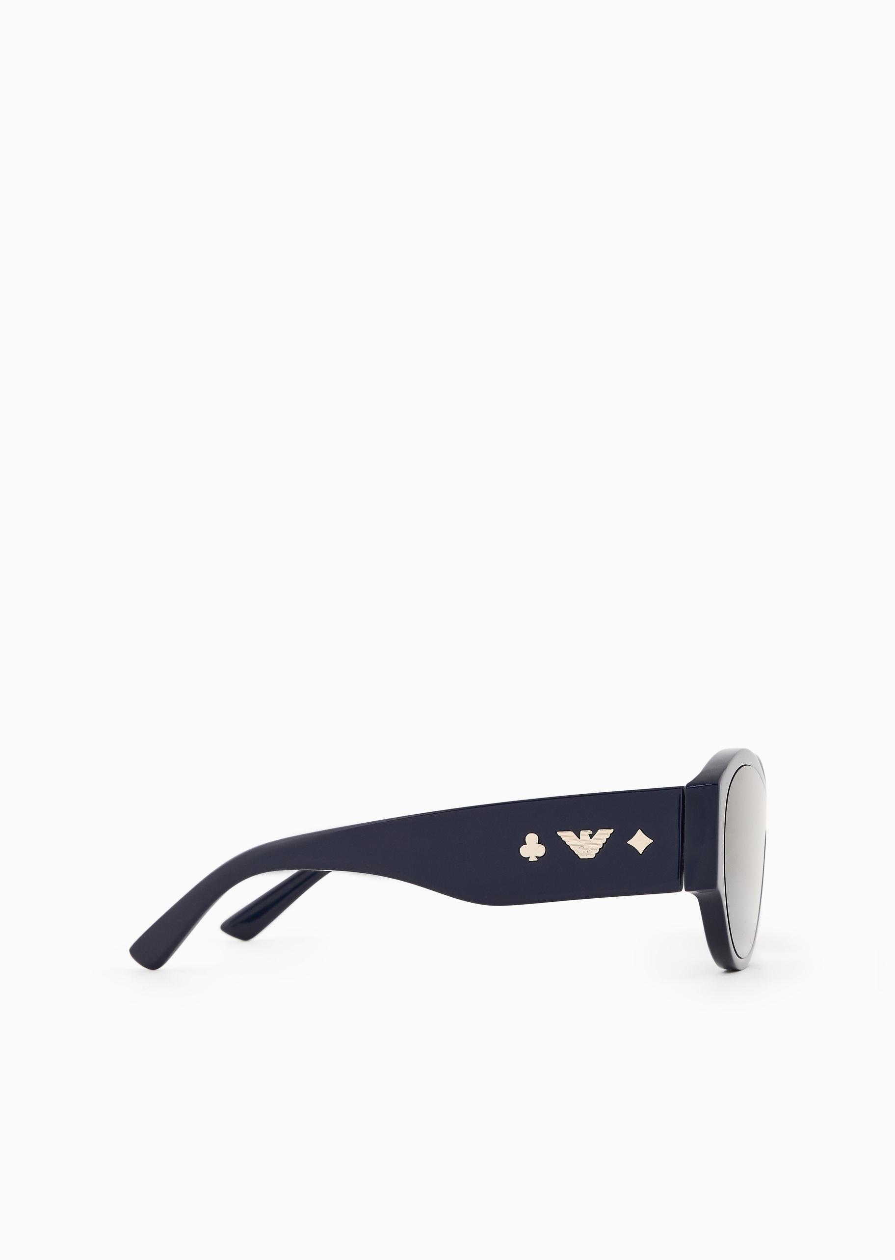 Emporio Armani 女士不规则形粗框加宽镜腿太阳眼镜