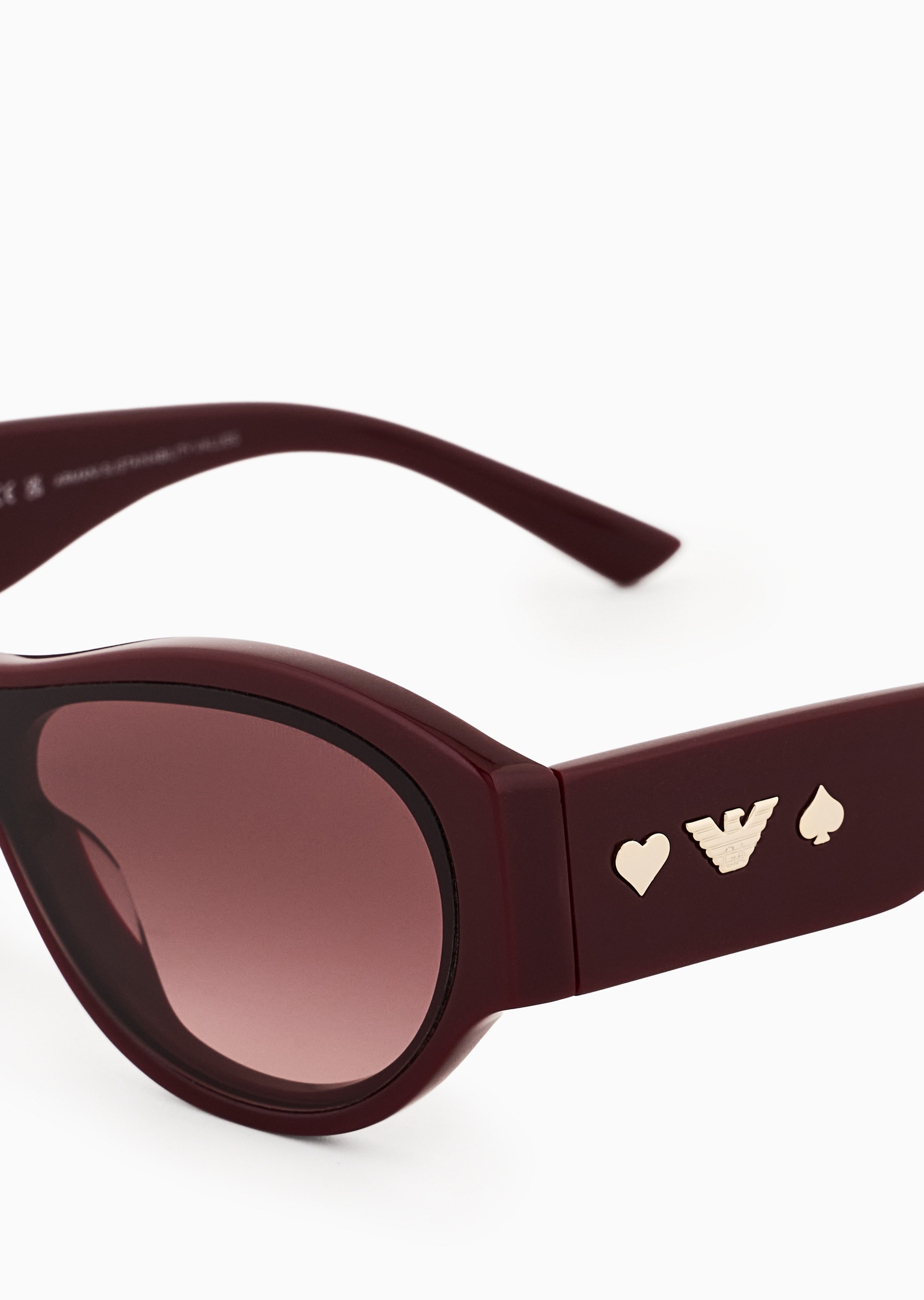 Emporio Armani 女士不规则形粗框加宽镜腿太阳眼镜