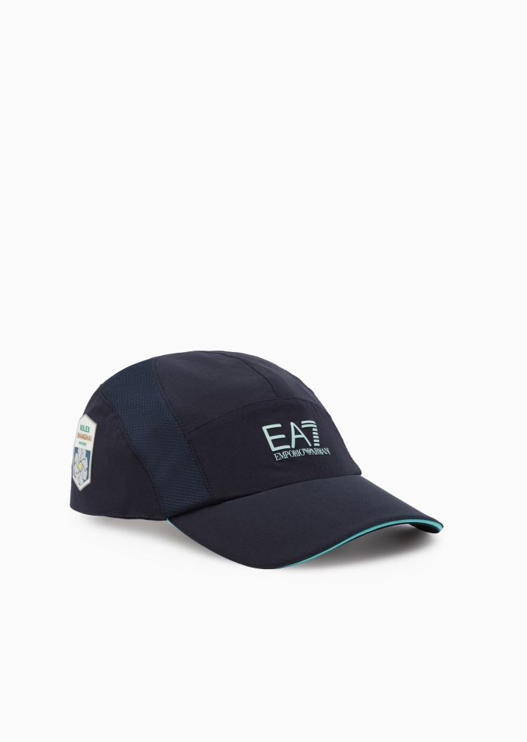EA7 男女同款封扣圆顶弯檐出游休闲网球棒球帽