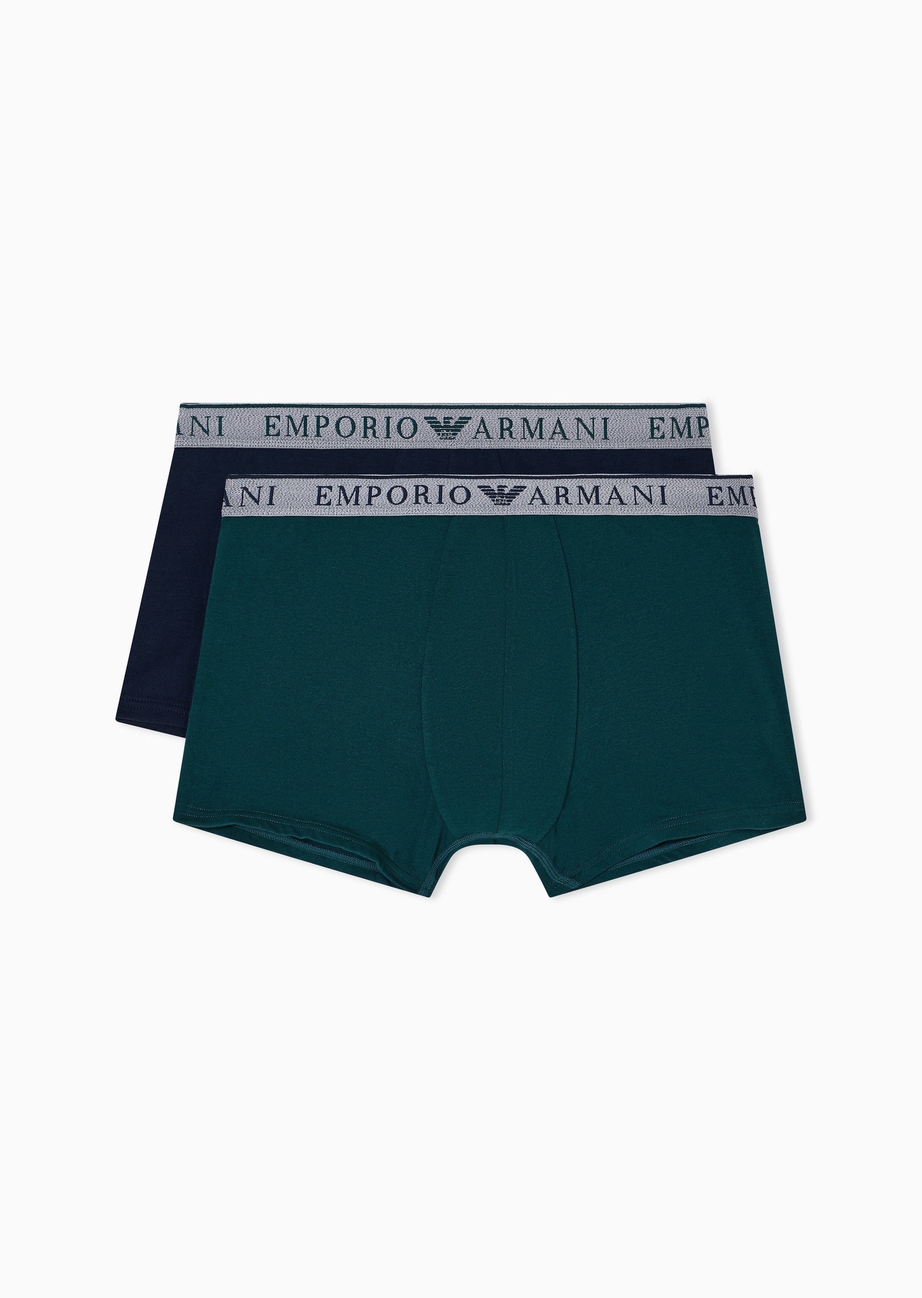 Emporio Armani 男士纯棉弹力平角两条装内裤套装