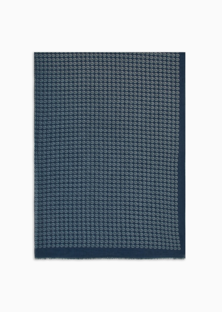 Giorgio Armani 男士披肩式长方形短穗休闲时尚围巾