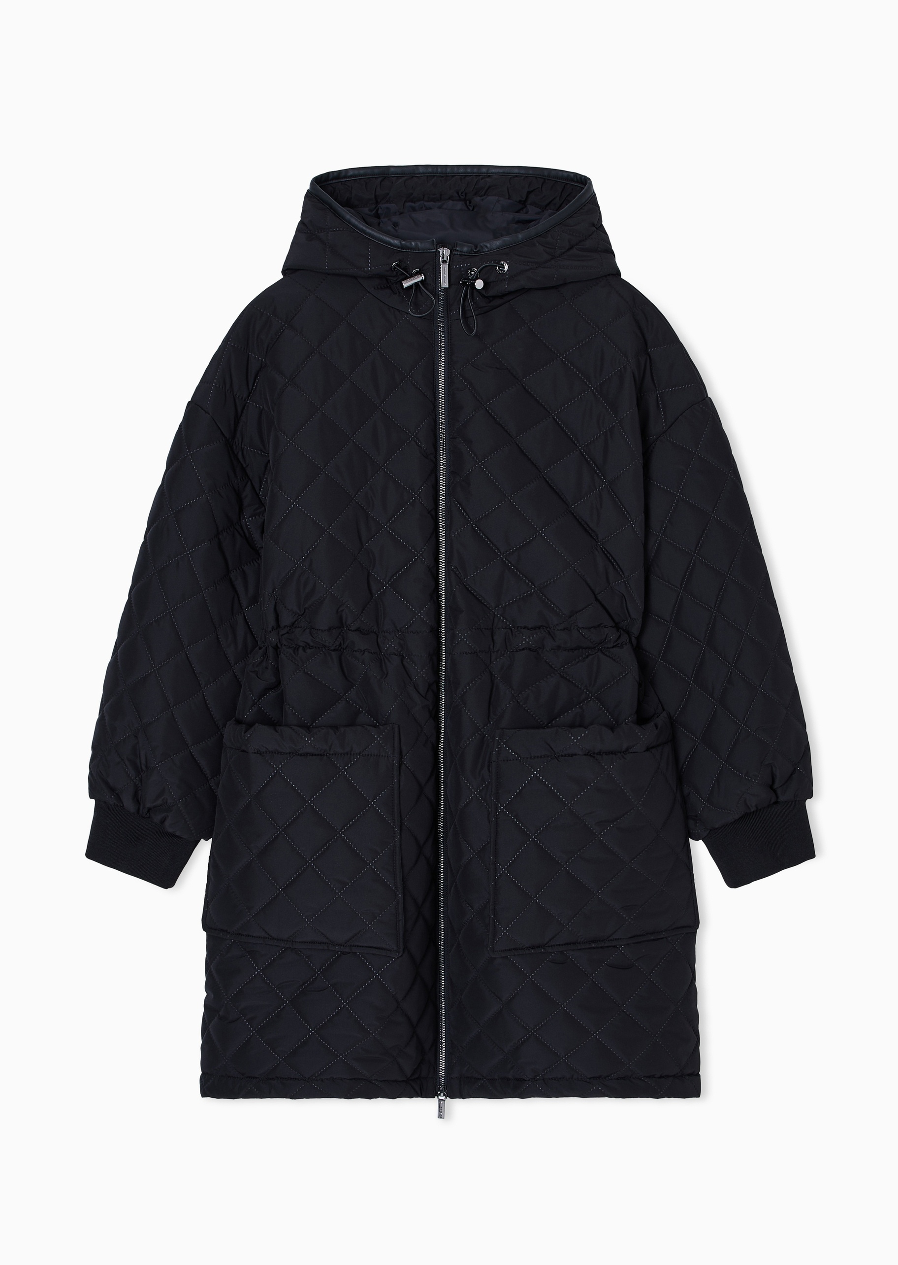 ARMANI EXCHANGE 女士长袖连帽拉链门襟通体绗缝棉服