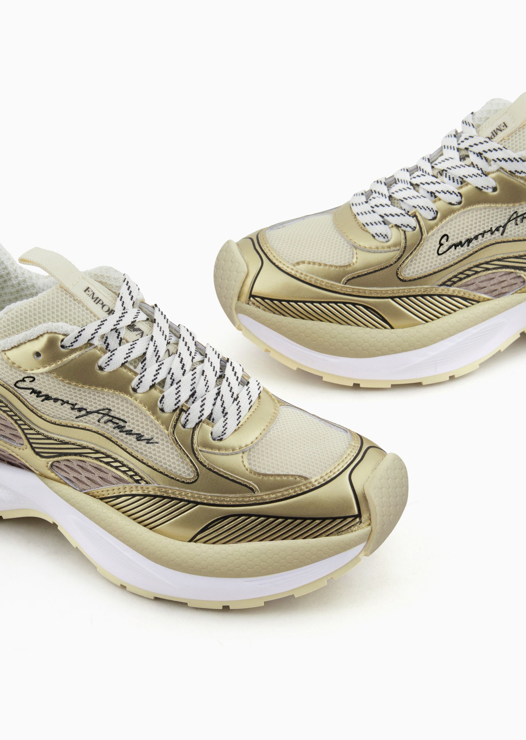 Emporio Armani 女士机甲风拼接户外休闲运动老爹鞋