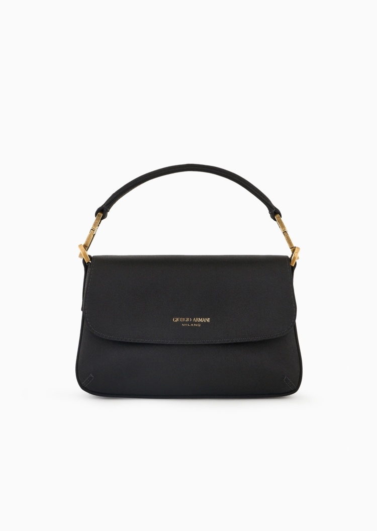 Giorgio Armani 女士商务通勤翻盖手提可调节斜挎单肩迷你包