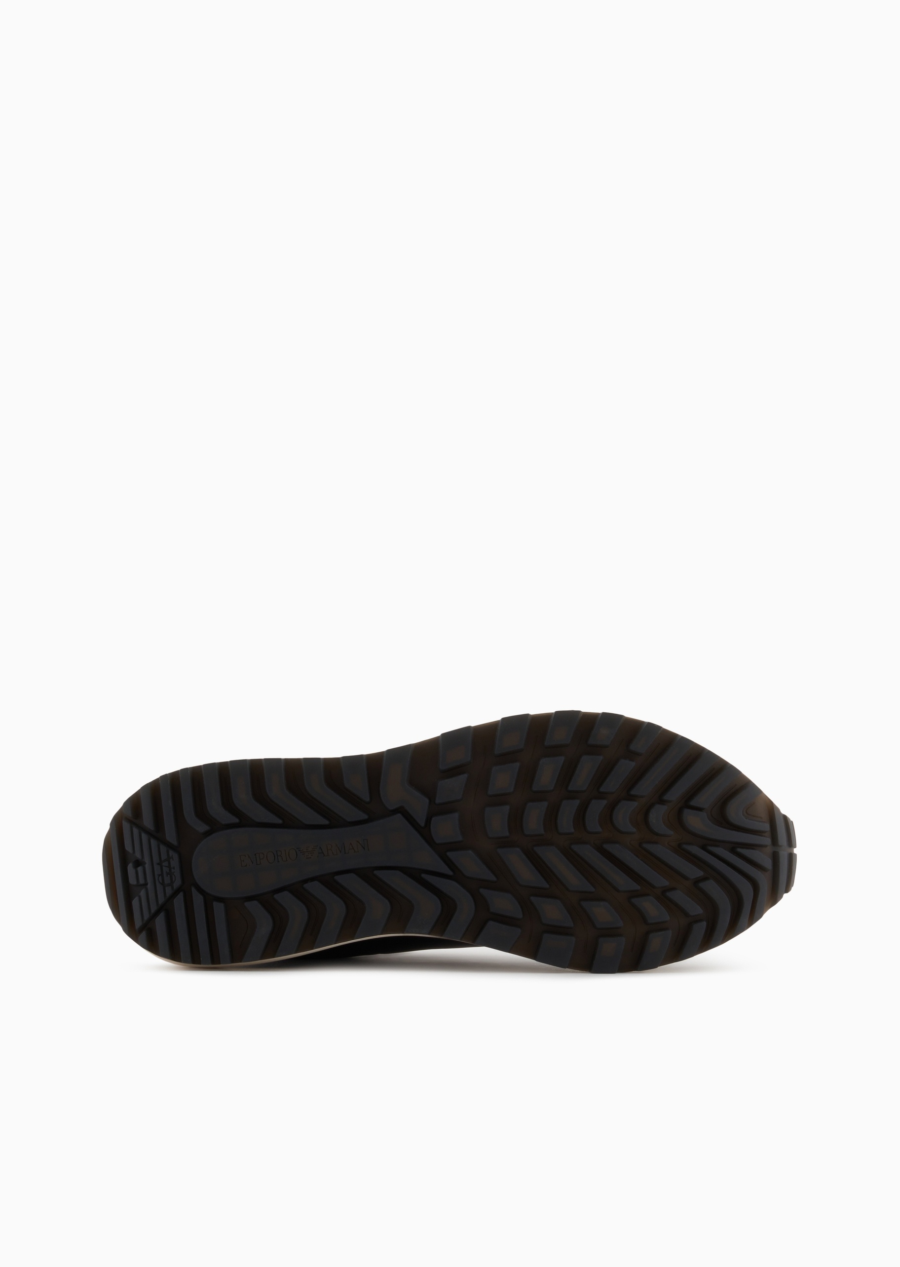 Emporio Armani 男士系带低帮简约纯色休闲运动鞋