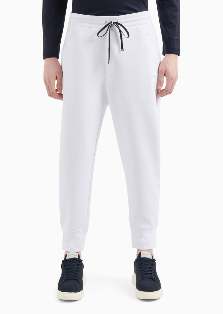 Emporio Armani 男士宽松休闲锥形束脚弹力运动卫裤