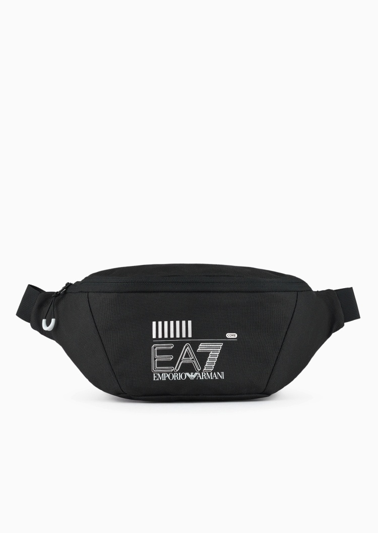 EA7 男女同款小号拉链插扣可调节健身手提斜挎包
