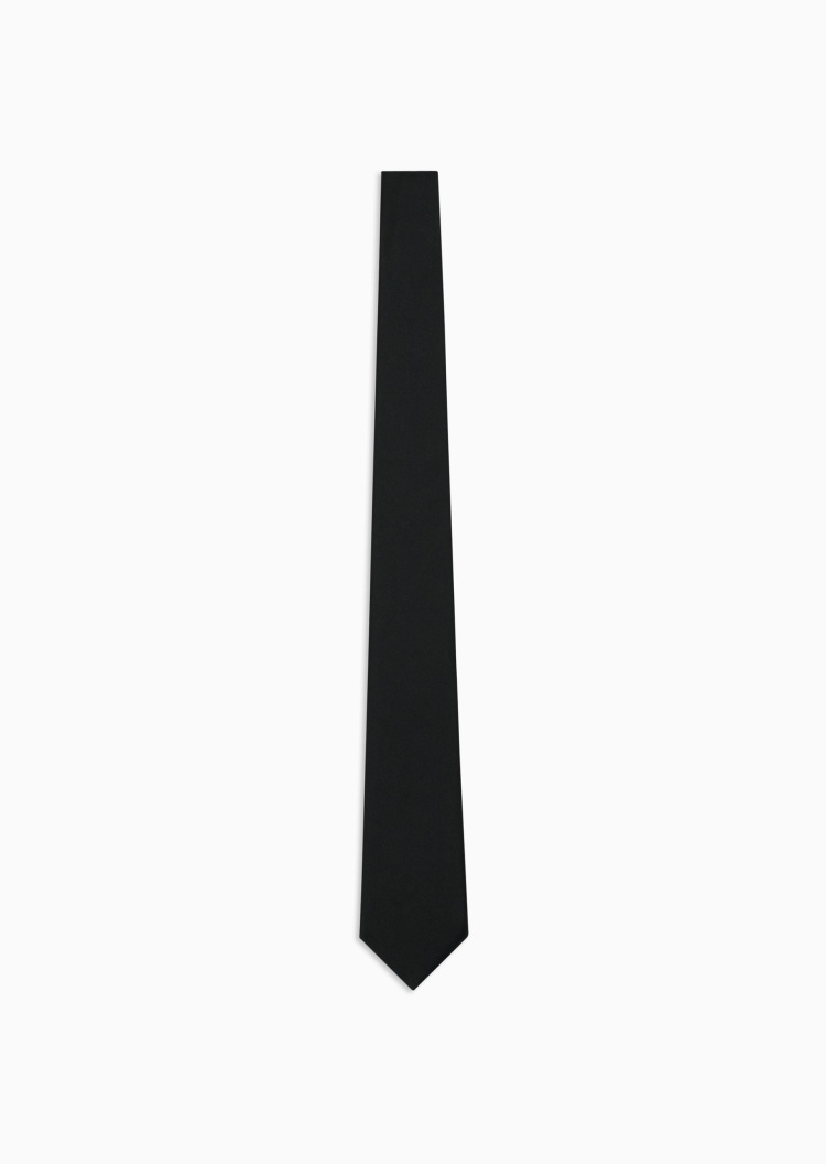 Emporio Armani 男士桑蚕丝箭头型纯色休闲商务领带