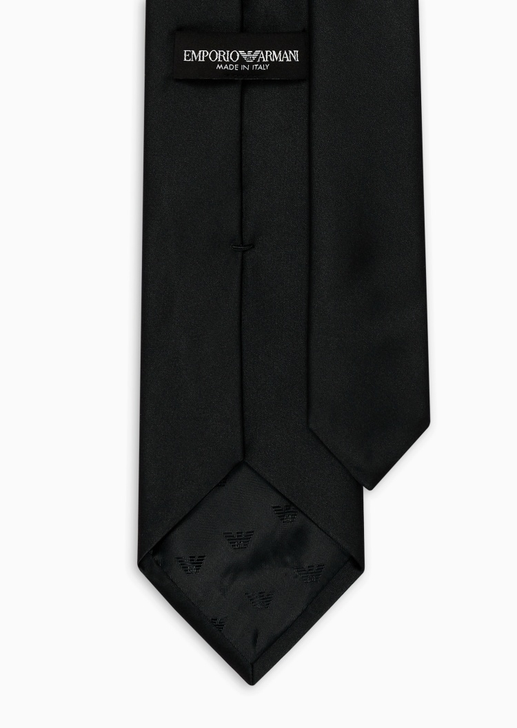 Emporio Armani 男士桑蚕丝箭头型纯色休闲商务领带