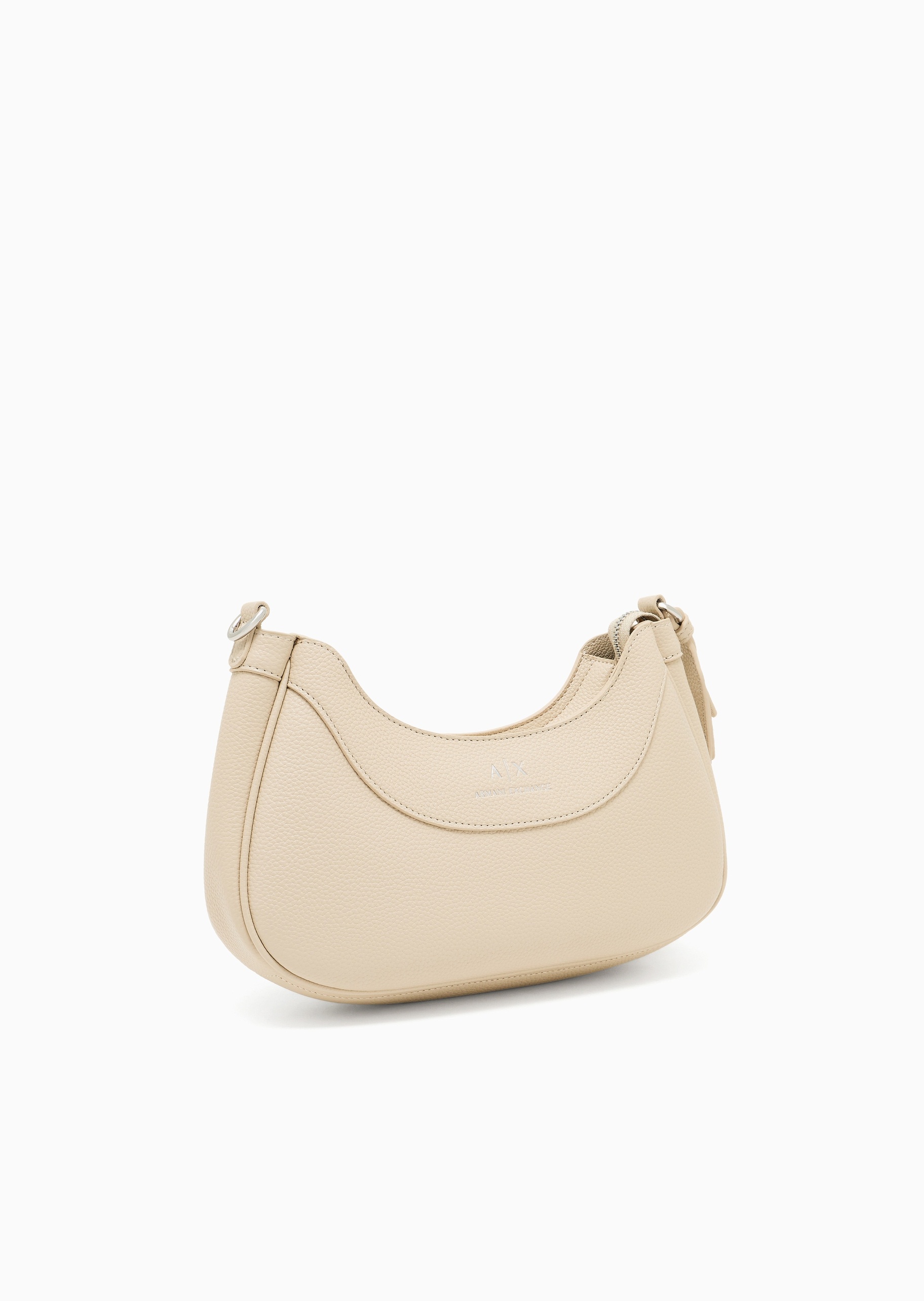 ARMANI EXCHANGE 女士商务休闲通勤可拆肩带单肩斜挎月牙包