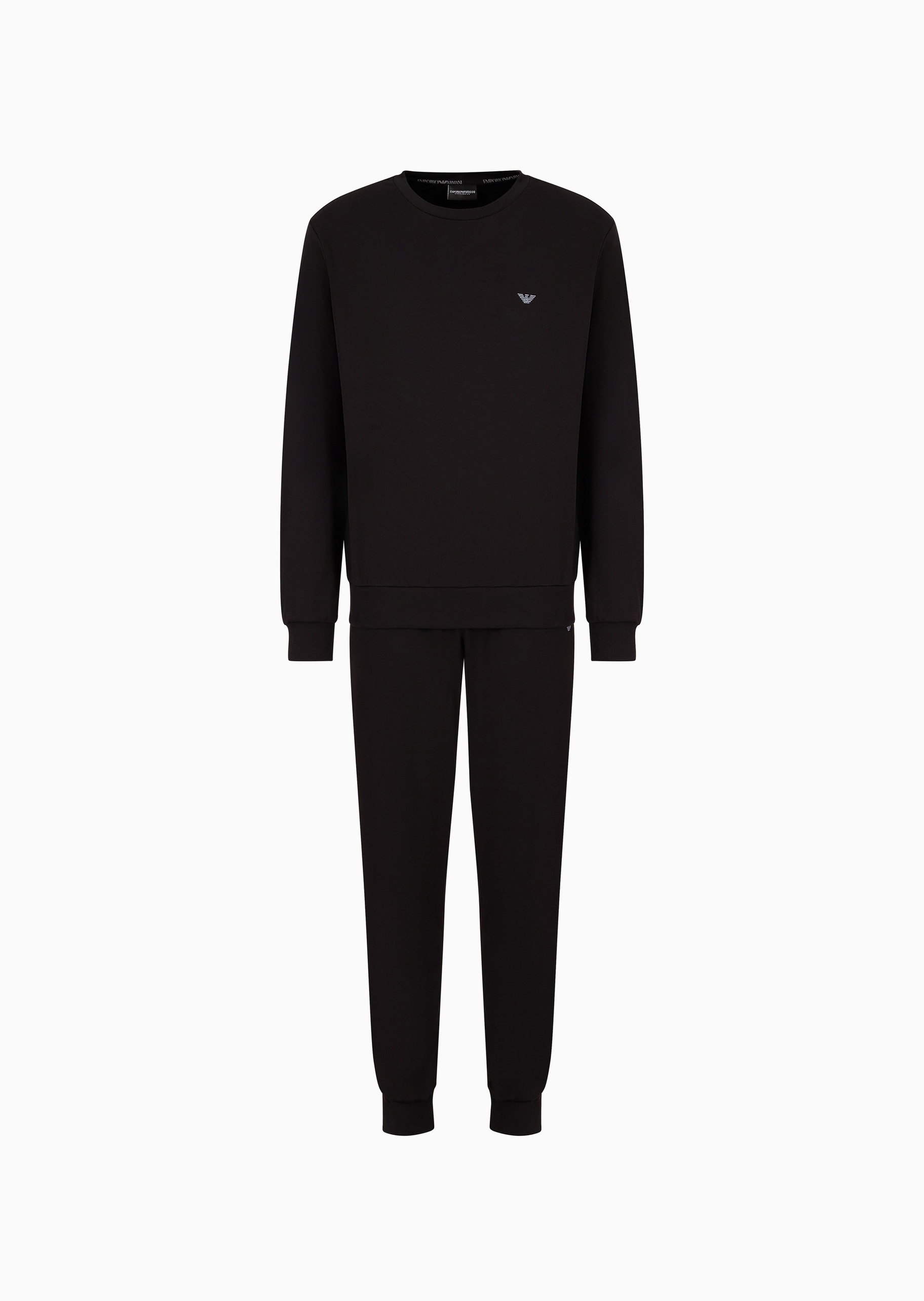 Emporio Armani 男士纯棉圆领松驰休闲简约家居睡衣套装