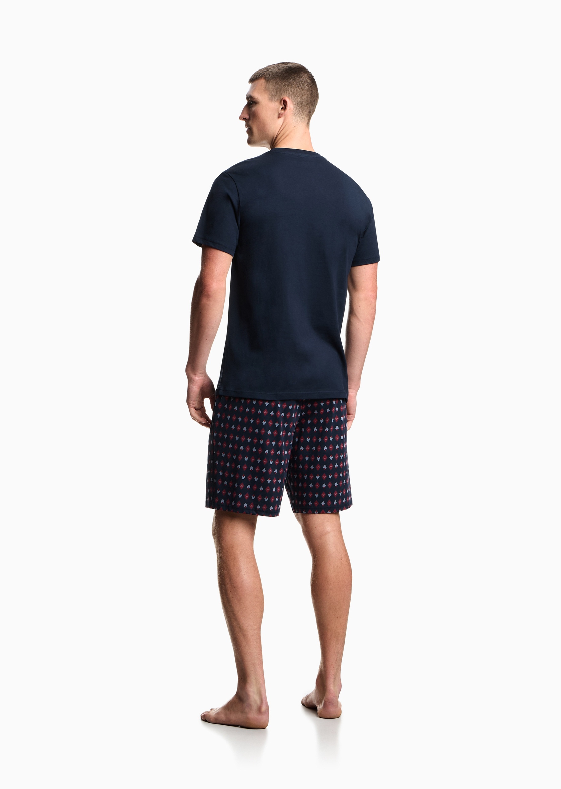 Emporio Armani 男士纯棉松驰休闲简约亲肤柔软家居睡衣套装