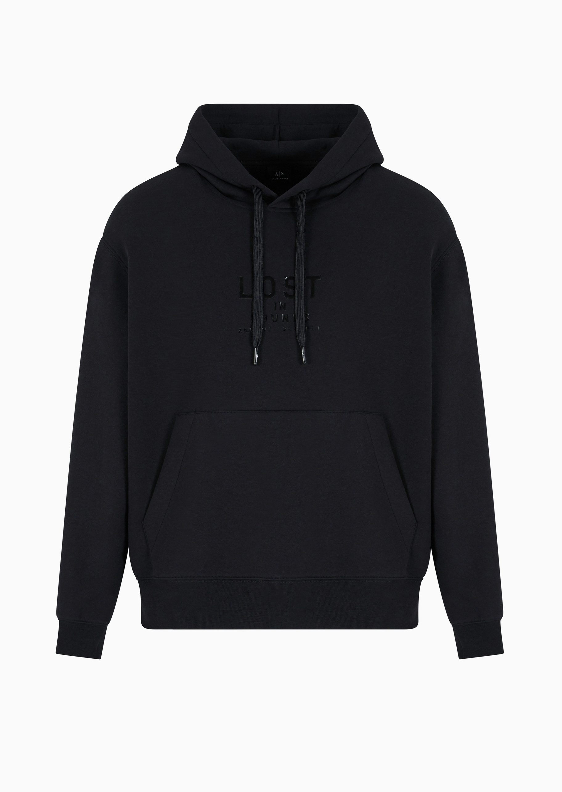 ARMANI EXCHANGE 男士棉质微弹宽松长袖连帽套头卫衣