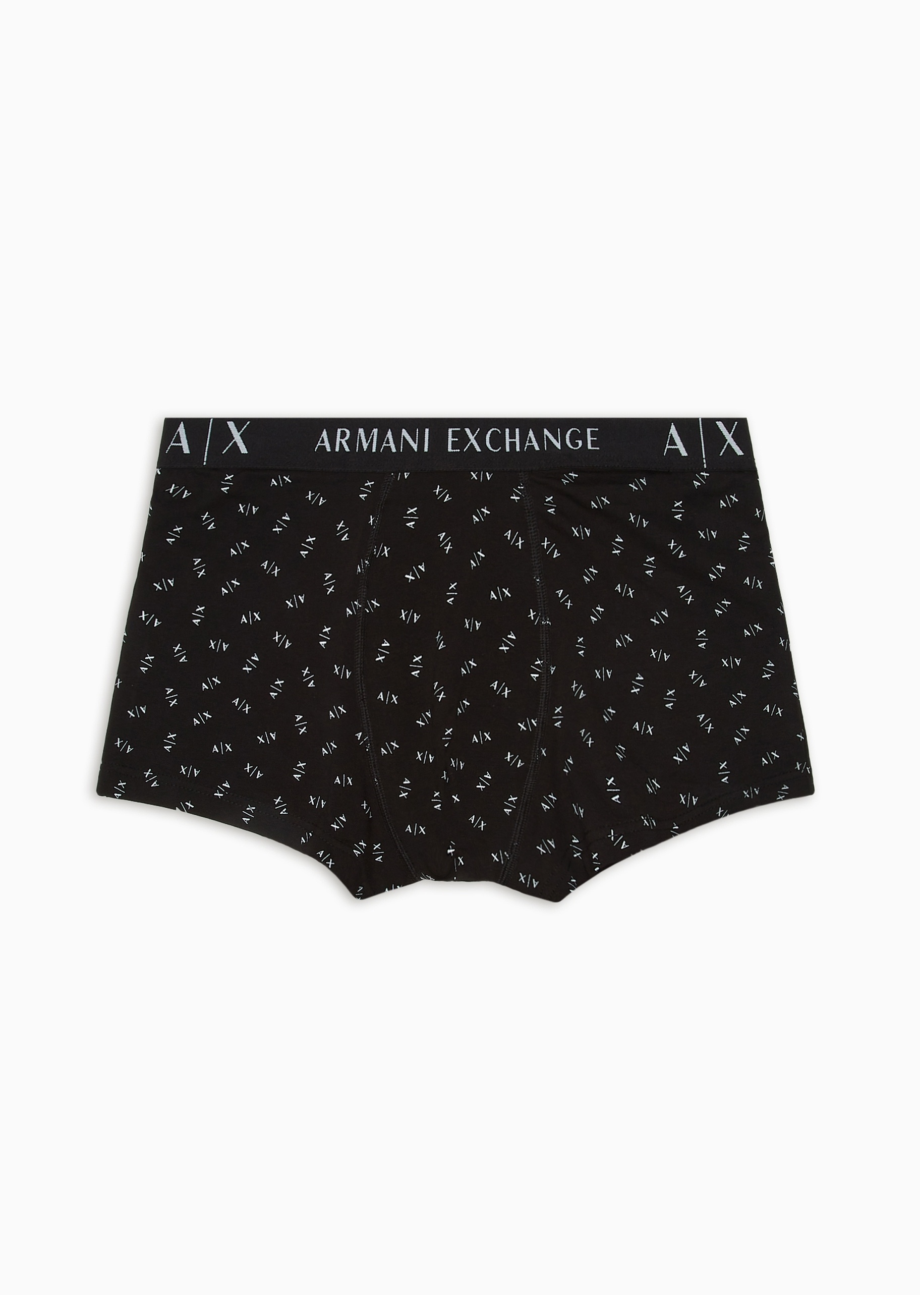 ARMANI EXCHANGE 男士纯棉弹力平角通体徽标印花内裤